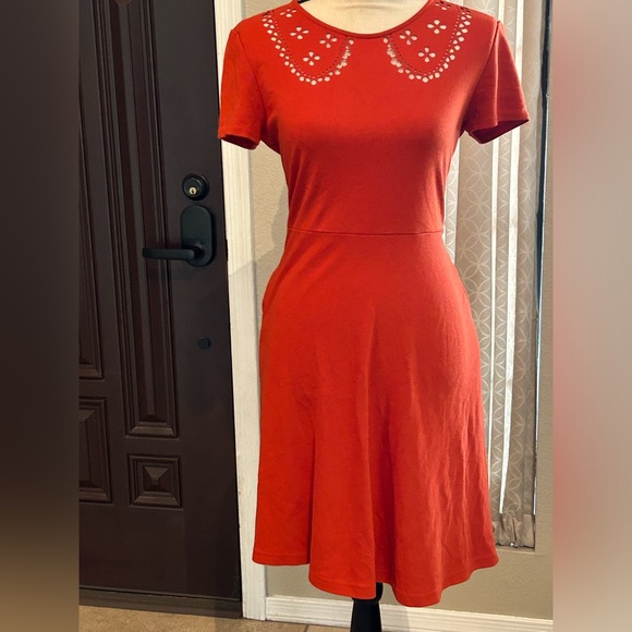 Fervour Tomato Red Cut Out Dress - Picture 3 of 16